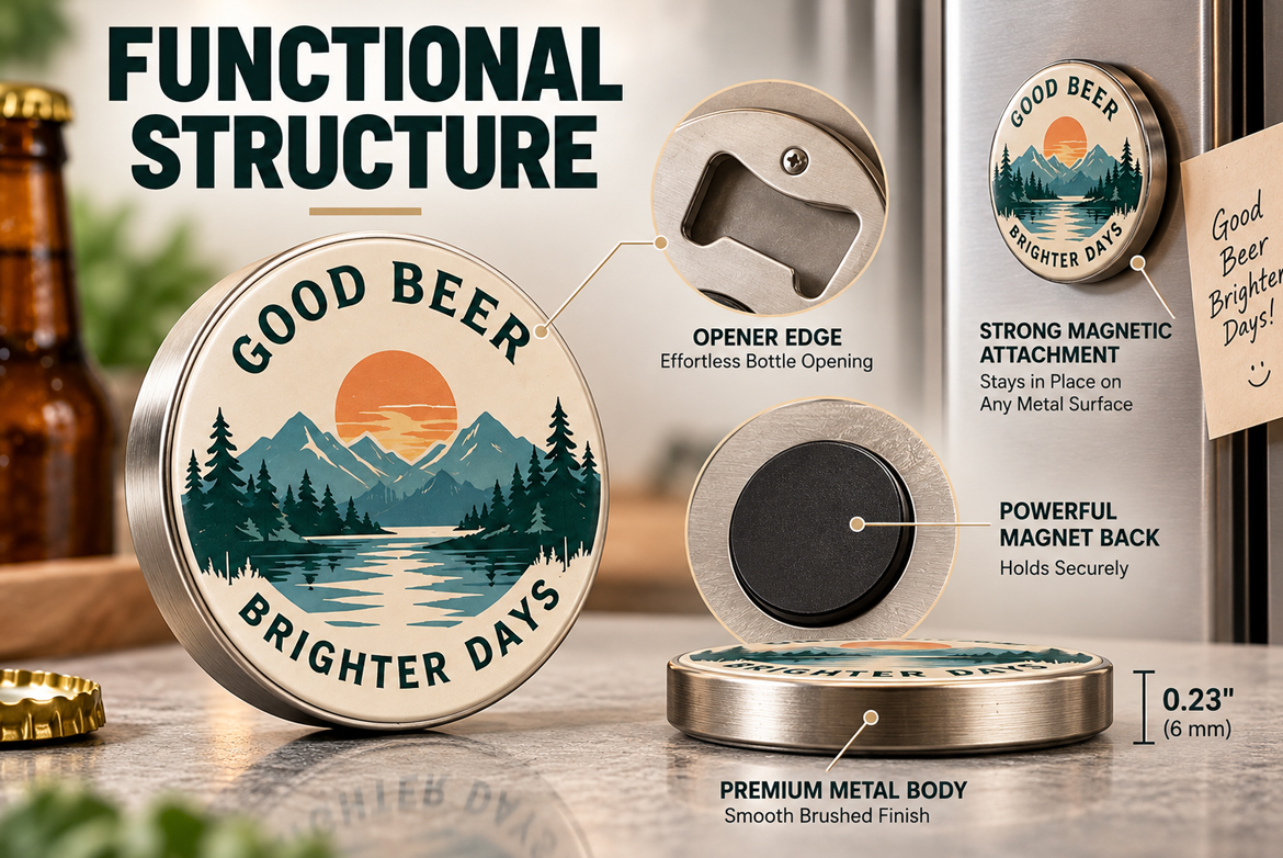 Custom Magnet Bottle Opener